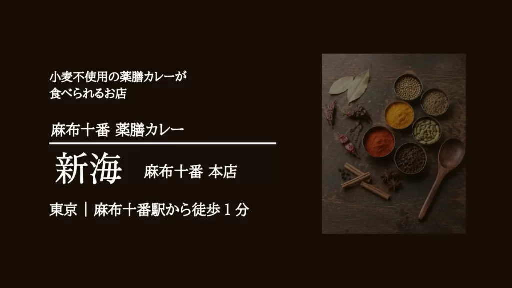 麻布十番 薬膳カレー新海 麻布十番本店【東京・麻布】
