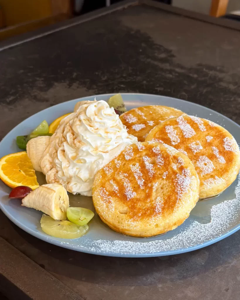 Uncharme cafe(アンシャルムカフェ)の米粉のパンケーキ【東京・府中】