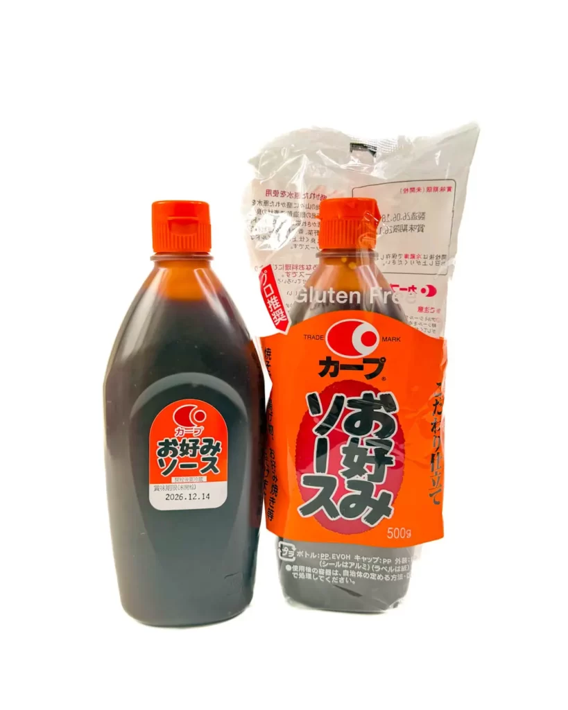 毛利醸造のカープ お好みソース グルテンフリー