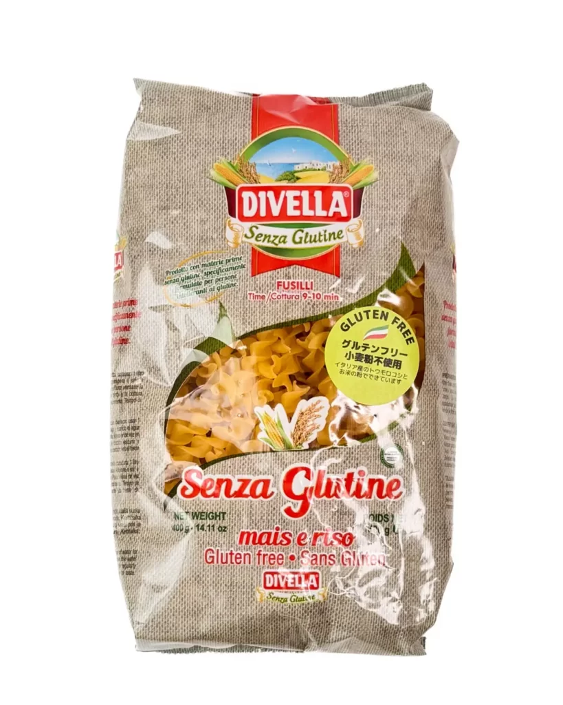 DIVELLA グルテンフリー フジッリ｜Gluten-Free Pasta: DIVELLA Fusilli with Corn & Rice