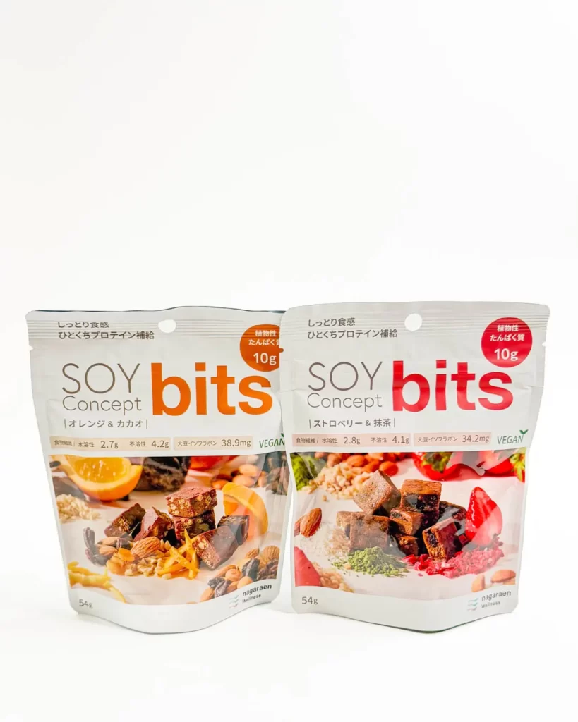 SOY Concept bits 大豆のお菓子 ストロベリー＆抹茶とオレンジ&カカオ