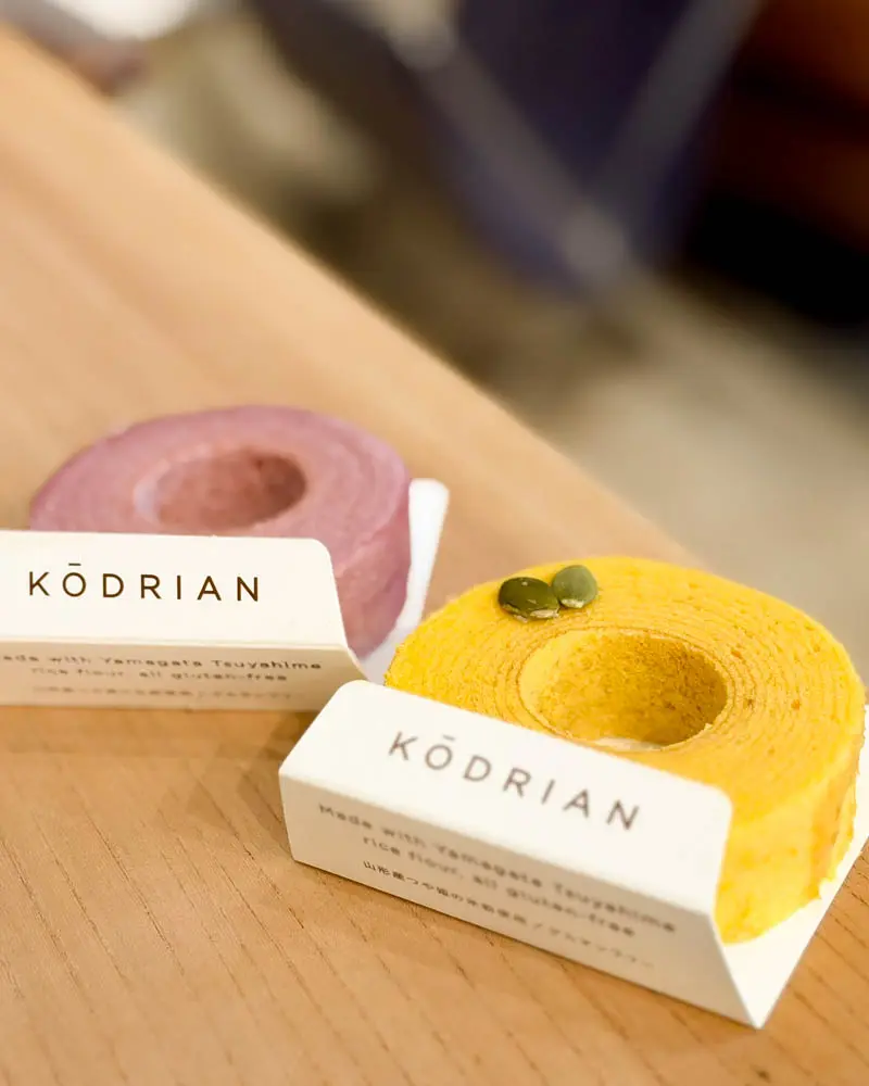 南陽バウムクーヘン こおどり庵（KŌDRIAN）のカフェ バームクーヘン いちご パンプキン【山形・南陽市】